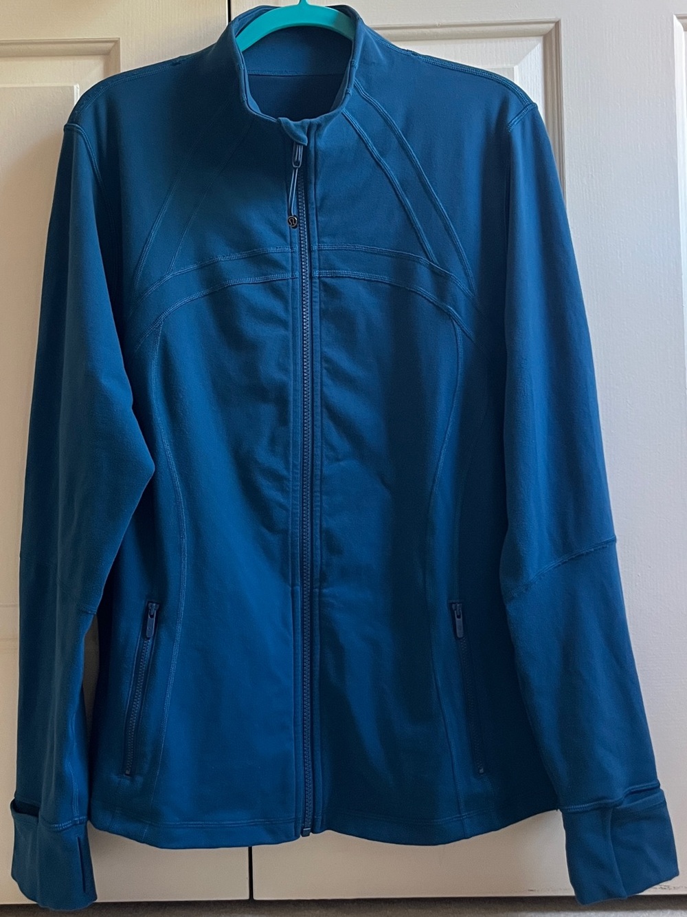 🍒LULULEMON sz 20 DEFINE Jacket BLUE BOREALIS Teal *LUON ~ DISCONTINUED SIZE!!